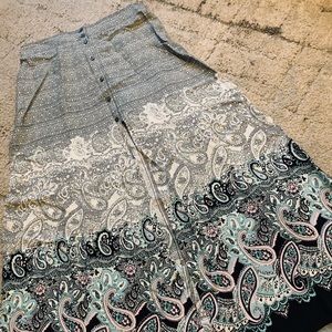 Express Button-Front Maxi Skirt